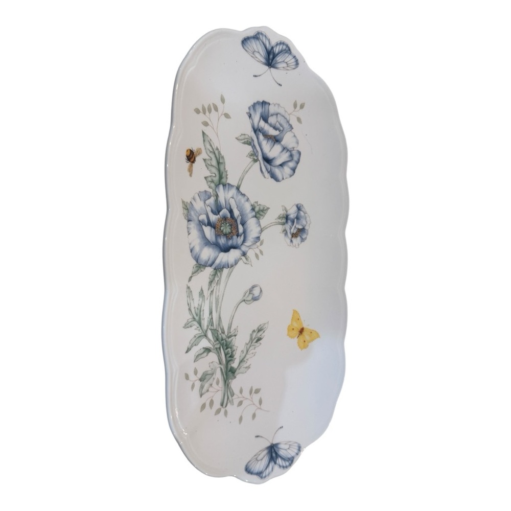 Lenox Butterfly Meadow Oblong Tray beautiful piece - Picture 7 of 7